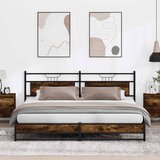  Metalni okvir kreveta bez madraca boja hrasta 200x200 cm | shoptok.hr