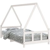  Otroški posteljni okvir bel 90x190 cm trdna borovina, (20787634) | Shoptok.si