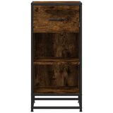  Komoda boja hrasta 35,5x35x76 cm konstruirano drvo i metal | shoptok.hr