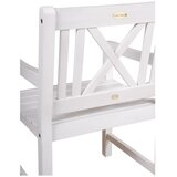 Garden Pleasure Beli leseni vrtni stol Malmö - | Shoptok.si
