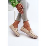 Boto Women's Beige Faux Leather Loafers Celoria | shoptok.hr