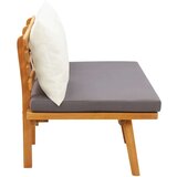  Klupa s jastucima 115 cm od masivnog bagremovog drva | shoptok.hr