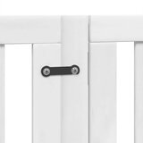  Vrata za pse s vratašcima 15 panela sklopiva 750 cm drvo topole Bijela 50 x 90 x 2 cm | Shoptok.si
