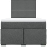  Krevet box spring s madracem tamnosivi 120 x 190 cm tkanina | shoptok.hr