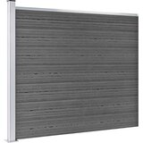  Set panela za ogradu WPC 699 x 146 cm crni | shoptok.hr