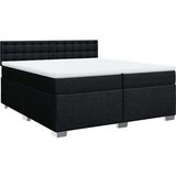  Krevet s oprugama i madracem crni 200x200 cm od tkanine | shoptok.hr