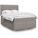 Maison Chic Box spring postelja - Vzmetna postelja z vzmetnico taupe 140x200 cm blago SL23598, (21879730) | Shoptok.si