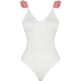 Trendyol swimsuit - Ecru - Plain Cene