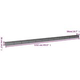  Povišena vrtna gredica 1152 x 50 x 36 cm od čelika COR-TEN | shoptok.hr