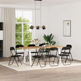  Zložljiva stolica 8 pcs Črna 48 x 44 x 78 cm Žamet, (5000296913) Cene