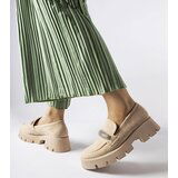 Gemre Beige Loafers on a Chunky Sole Macario | Shoptok.si