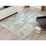 Dieter Knoll TKANA PREPROGA Avignon 200/200 cm modra, siva | Shoptok.si