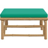  Vrtni tabure od bambusa sa zelenim jastukom | shoptok.hr