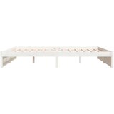  Okvir za krevet od masivnog drva bijeli 180 x 200 cm 6FT bračni | shoptok.hr