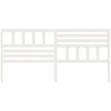  Uzglavlje za krevet bijelo 206 x 4 x 100 cm od masivne borovine | shoptok.hr