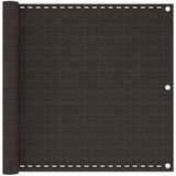 vidaXL Balkonski zastor smeđi 90 x 500 cm HDPE | shoptok.hr