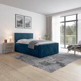 Livetastic BOXSPRING POSTELJA 140 cm x 200 cm , les, kovina, umetna masa, tekstil modra Cene