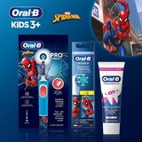 Oral-b Kids Spiderman set za decu - Električna četkica sa kutijom + Zamenski nastavci 4kom + pasta za zube