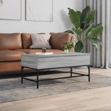 Stolić za kavu siva boja hasta 100x50x45 cm od drva i metala 100 x 50 x 45 cm | shoptok.hr