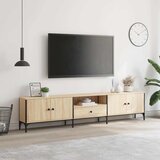 TV ormarić s ladicom boja hrasta 200x25x44 cm konstruirano drvo | shoptok.hr