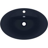  Luksuzni ovalni umivaonik mat tamnoplavi 58,5 x 39 cm keramički | shoptok.hr