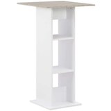 vidaXL Barski stol bijeli i boja betona 60 x 60 x 110 cm | shoptok.hr