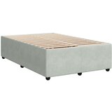 vidaXL Krevet s oprugama i madracem svjetlosivi 120x190 cm baršunasti | shoptok.hr