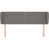  Uzglavlje s ušima tamnosivi 147x23x78/88 cm od tkanine | shoptok.hr