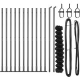vidaXL Ograda od lanca Set od 2 Siva Metal, Plastika 25 x 0.8 m Cijene