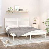  Posteljni okvir bel iz trdnega lesa 180x200 cm 6FT, (20883856) | Shoptok.si