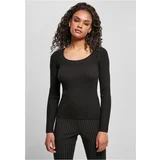 Urban Classics Women's sweater with a wide neckline, black