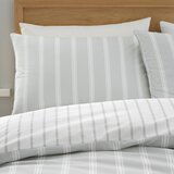Bianca Siva pamučna posteljina za bračni krevet 200x200 cm Ashford Stripe – | shoptok.hr