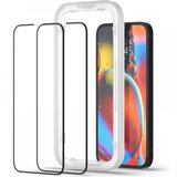 Spigen ALM Kaljeno Steklo FC za iPhone 13/13 Pro/14 - Črna, 2 Kos, (22002187) | Shoptok.si