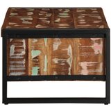 vidaXL Klubska mizica večbarvna 90x50x36 cm trden predelan les | Shoptok.si