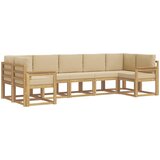  Set vanjskih sofa 7 kom. Bijela i bež | Eponuda.com
