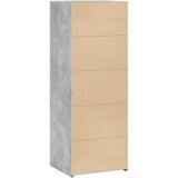  Visoka komoda boja betona 45 x 41 x 124 cm konstruirano drvo | shoptok.hr