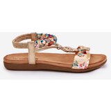 ARTIKER Women's Flat Sandals With Woven Strap And Decoration | Shoptok.si