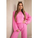 Kesi Muslin set blouse + pants light pink | shoptok.hr