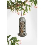 Singing Friend Tara hranilica za loj-kuglice i seme za divlje ptice, staklena, siva | Eponuda.com
