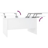  Stolić za kavu bijeli 80x50x42,5 cm od konstruiranog drva | Eponuda.com