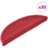 vidaXL Prostirke za stepenice 30 kom bordeaux crvene 56x17x3 cm | shoptok.hr