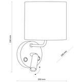  LED fleksibilna svetiljka RICHI 1xE27/15W/230V + LED/3W/230V crna | Eponuda.com