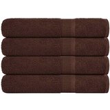 vidaXL Brisače 4 kos rjava 100x200 cm 360 g/m² 100% bombaž | Shoptok.si