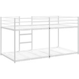Krevet na kat bez madraca bijeli 107x203 cm čelik | shoptok.hr