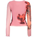 Desigual Ženska Roza Dugački Rukav T-shirt | shoptok.hr