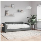 vidaXL Dnevna postelja z vzmetnico temno siva 90x190 cm blag Cene