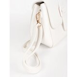 Shelvt White small handbag with gold elements | shoptok.hr