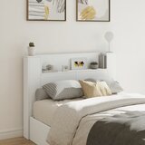 Maison Chic posteljno vzglavje - vzglavna omarica - nočna omarica led bela 140x16,5x103,5 cm, (21703908) | Shoptok.si