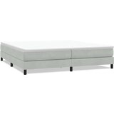 Box Spring krevet bez madracem svijetlo sivi 200x210 cm baršun | shoptok.hr