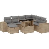 Maison Chic Seti vrtnega pohištva - Vrtna garnitura - Vrtni pohištvo set 8-delna z blazinami bež poli ratan, (21800916) | Shoptok.si